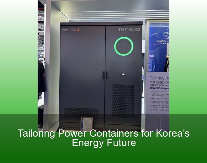 Tailoring Power Containers for Korea’s Energy Future